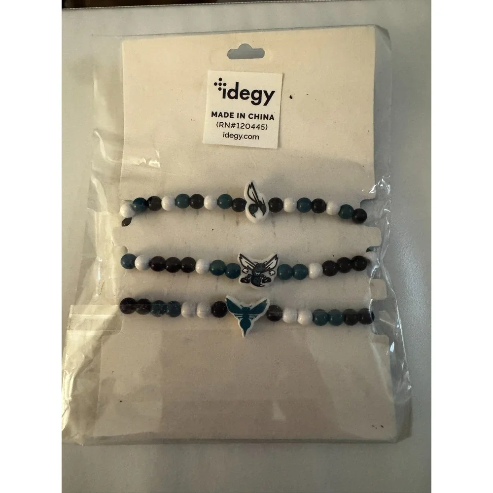2024 Charlotte Hornets FRIENDSHIP BRACLETS Set of 3 Fan‎ Gear